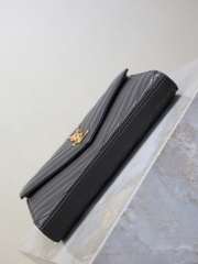 Uubags YSL medium Cassandre Envelope chain wallet in black lambskin 22.5x14x4cm - 3