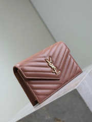 Uubags YSL Cassandre Envelope chain wallet in barely pink lambskin 22.5x14x4cm - 4