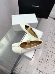 Uubags Maison Margiela Tabi elastic band ballerina in white - 3