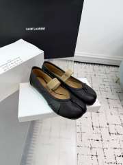 Uubags Maison Margiela Tabi elastic band ballerina in black - 3
