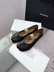 Uubags Maison Margiela Tabi elastic band ballerina in black - 5