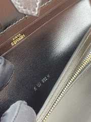 Uubags Hermes Bearn monochrome wallet in black with gold buckle 17.5x9x0.5cm - 4