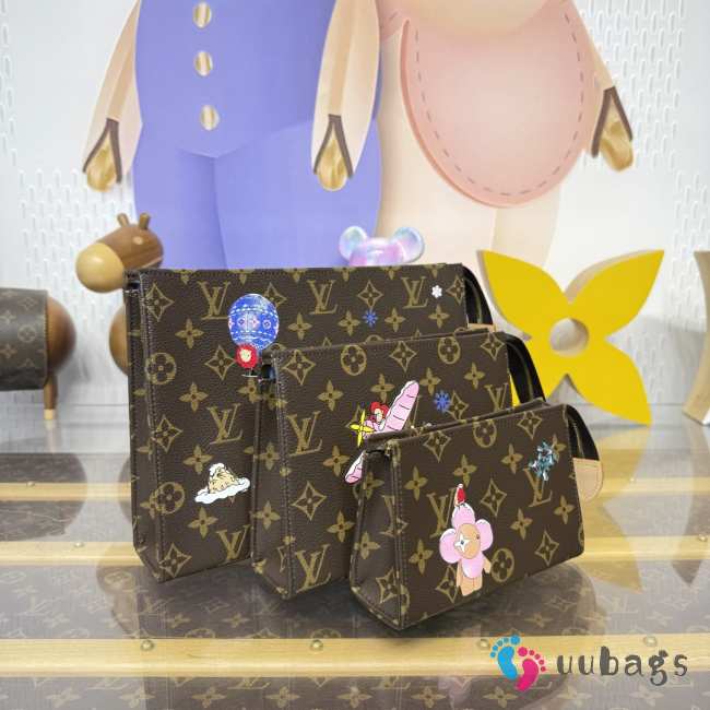 Uubags Louis Vuitton M15357 Trio Toilet Pouch Set 25x20x5.5cm - 1