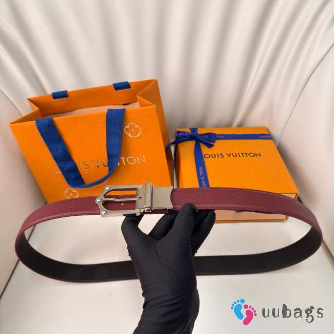 Uubags Louis Vuitton M4362U Frog Double-Sided Belt 01 In Tobacco Brown 3cm - 1