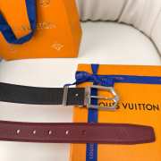 Uubags Louis Vuitton M4362U Frog Double-Sided Belt 01 In Tobacco Brown 3cm - 5