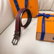 Uubags Louis Vuitton M4362U Frog Double-Sided Belt 03 In Tobacco Brown 3cm - 6