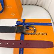 Uubags Louis Vuitton M4362U Frog Double-Sided Belt 03 In Tobacco Brown 3cm - 2