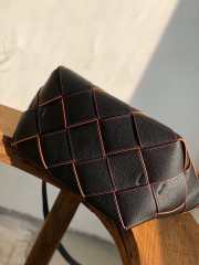 Uubags Loewe Woven Basket Bag in black leather 38x20x18cm - 5