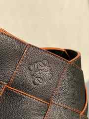 Uubags Loewe Woven Basket Bag in black leather 38x20x18cm - 4