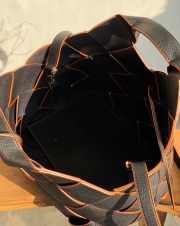 Uubags Loewe Woven Basket Bag in black leather 38x20x18cm - 2