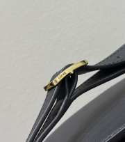 Uubags Loewe Hammock Slice leather crossbody bag in black 21x10.5x24cm - 4