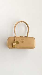 Uubags Miu Miu Beau small leather bag in light beige 28x12x8cm - 1