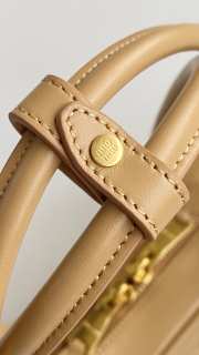 Uubags Miu Miu Beau small leather bag in light beige 28x12x8cm - 5
