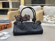 Uubags Chloe Paddington bag in grained leather in black 36x18x18cm - 4