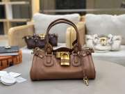 Uubags Chloe Paddington bag in grained leather in mustang brown 36x18x18cm - 1