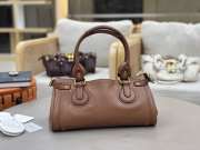 Uubags Chloe Paddington bag in grained leather in mustang brown 36x18x18cm - 4