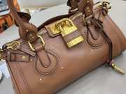 Uubags Chloe Paddington bag in grained leather in mustang brown 36x18x18cm - 2