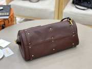 Uubags Chloe Paddington bag in grained leather in grenat 36x18x18cm - 2