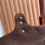 Uubags Gucci Marmont medium shoulder bag in dark brown leather 26x15x7cm - 4