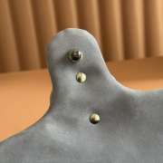 Uubags Gucci Marmont medium shoulder bag in dusty blue suede leather 26x15x7cm - 3