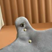 Uubags Gucci Marmont small shoulder bag in dusty blue suede leather 22x15x6cm - 3