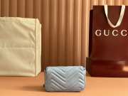 Uubags Gucci GG Marmont belt bag in light blue 16.5x10.2x5.1cm - 6