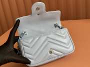 Uubags Gucci GG Marmont belt bag in light blue 16.5x10.2x5.1cm - 3