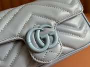 Uubags Gucci GG Marmont belt bag in light blue 16.5x10.2x5.1cm - 2