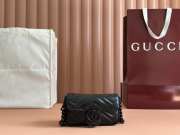 Uubags Gucci GG Marmont belt bag in black 16.5x10.2x5.1cm - 1