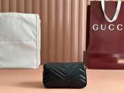Uubags Gucci GG Marmont belt bag in black 16.5x10.2x5.1cm - 6