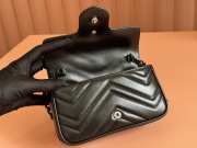 Uubags Gucci GG Marmont belt bag in black 16.5x10.2x5.1cm - 2