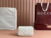 Uubags Gucci GG Marmont belt bag in white 16.5x10.2x5.1cm - 6