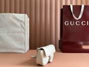 Uubags Gucci GG Marmont belt bag in white 16.5x10.2x5.1cm - 5