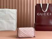 Uubags Gucci GG Marmont belt bag in light pink 16.5x10.2x5.1cm - 4