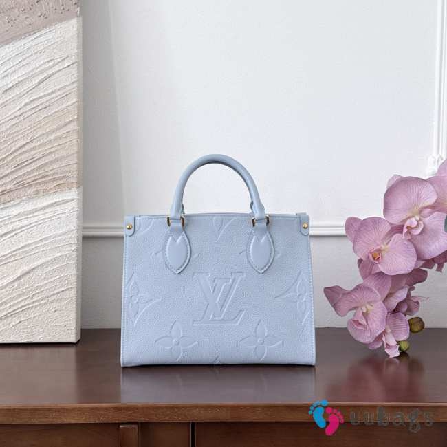 Uubags Louis Vuitton M12886 OnTheGo PM Bag In Light Blue 25x19x11.5cm - 1