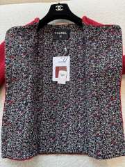 Uubags Chanel Tweed Jacket & Skirt Set In Red Wool Blend - 3