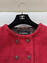 Uubags Chanel Tweed Jacket & Skirt Set In Red Wool Blend - 2