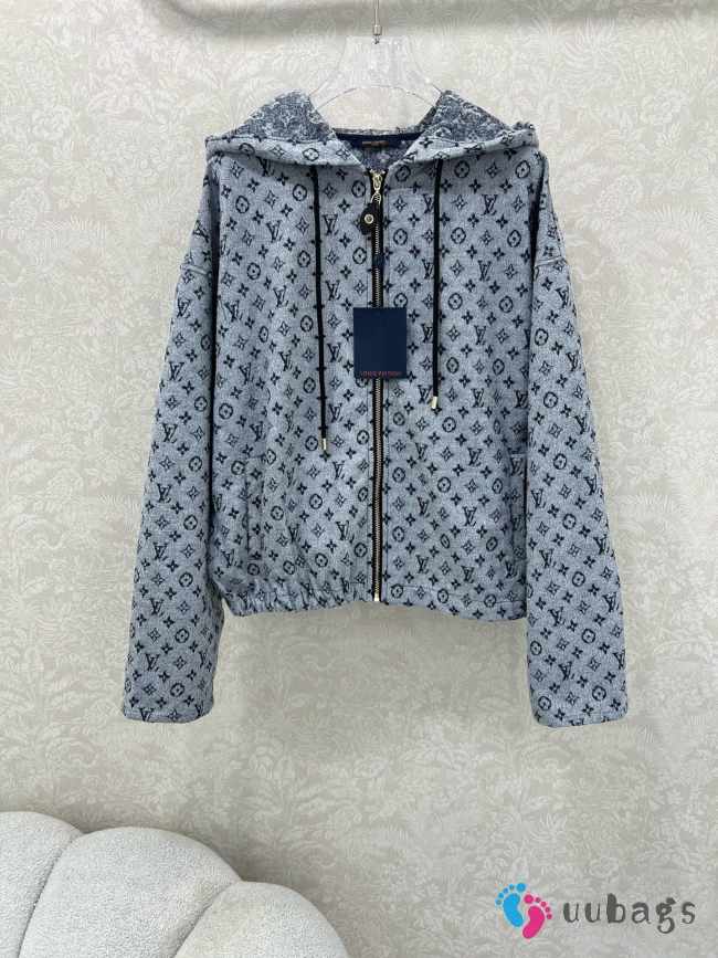 Uubags Louis Vuitton 1AHZN8 Monogram Bouclé Hoodie - 1