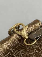 Uubags Chanel 25 Medium Handbag Grained Metallic Calfskin & Gold Metal In Deep Gold 40x30x15cm - 2