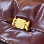 Uubags Bottega Veneta Pad Crossbody Bag In Barolo & Brass 28x14x10cm - 3