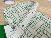 Uubags Bottega Veneta Maxi Intrecciato Cassette Shoulder Bag White Green 23x15x6cm - 6