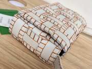 Uubags Bottega Veneta Maxi Intrecciato Cassette Shoulder Bag White Orange 23x15x6cm - 6