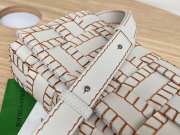 Uubags Bottega Veneta Maxi Intrecciato Cassette Shoulder Bag White Orange 23x15x6cm - 5