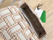 Uubags Bottega Veneta Maxi Intrecciato Cassette Shoulder Bag White Orange 23x15x6cm - 3