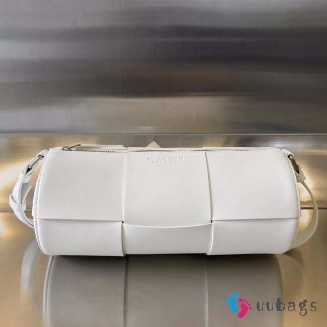 Uubags Bottega Veneta Small Canette Crossbody Bag In White 30x13x13cm - 1