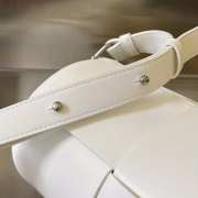 Uubags Bottega Veneta Small Canette Crossbody Bag In White 30x13x13cm - 3