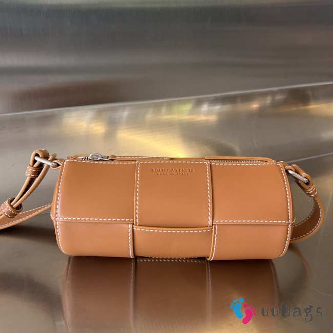 Uubags Bottega Veneta Mini Canette Crossbody Bag In Brown 21x9x9cm - 1