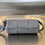 Uubags Bottega Veneta Mini Canette Crossbody Bag In Graphite 21x9x9cm - 1