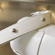 Uubags Bottega Veneta Mini Canette Crossbody Bag In White 21x9x9cm - 3