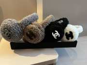 Uubags Chanel Earmuffs Shearling Lambskin In Black & Ecru  - 6